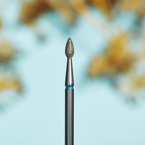  Diamond Nail Drill Bit, Pointed &quot;Bud&quot; , Blue, Head Diameter 1.8 Mm, Working Part 4 Mm