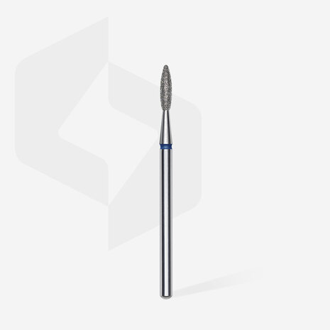 Diamond nail drill bit flame blue head EXPERT diameter 2,3 mm