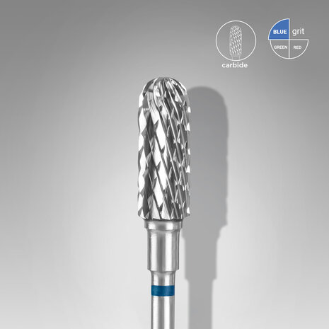  Carbide Nail Drill Bit, Rounded &quot;Cylinder&quot;, Blue, Head Diameter 5 Mm / Working Part 13 Mm